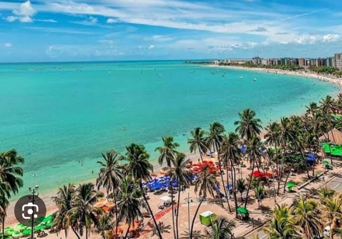lindo apartamento de frente para o mar Maceio  Bagian luar foto