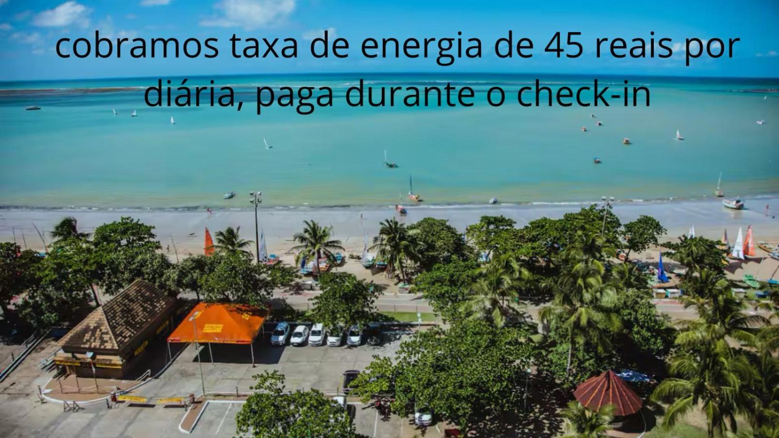 lindo apartamento de frente para o mar Maceio  Bagian luar foto