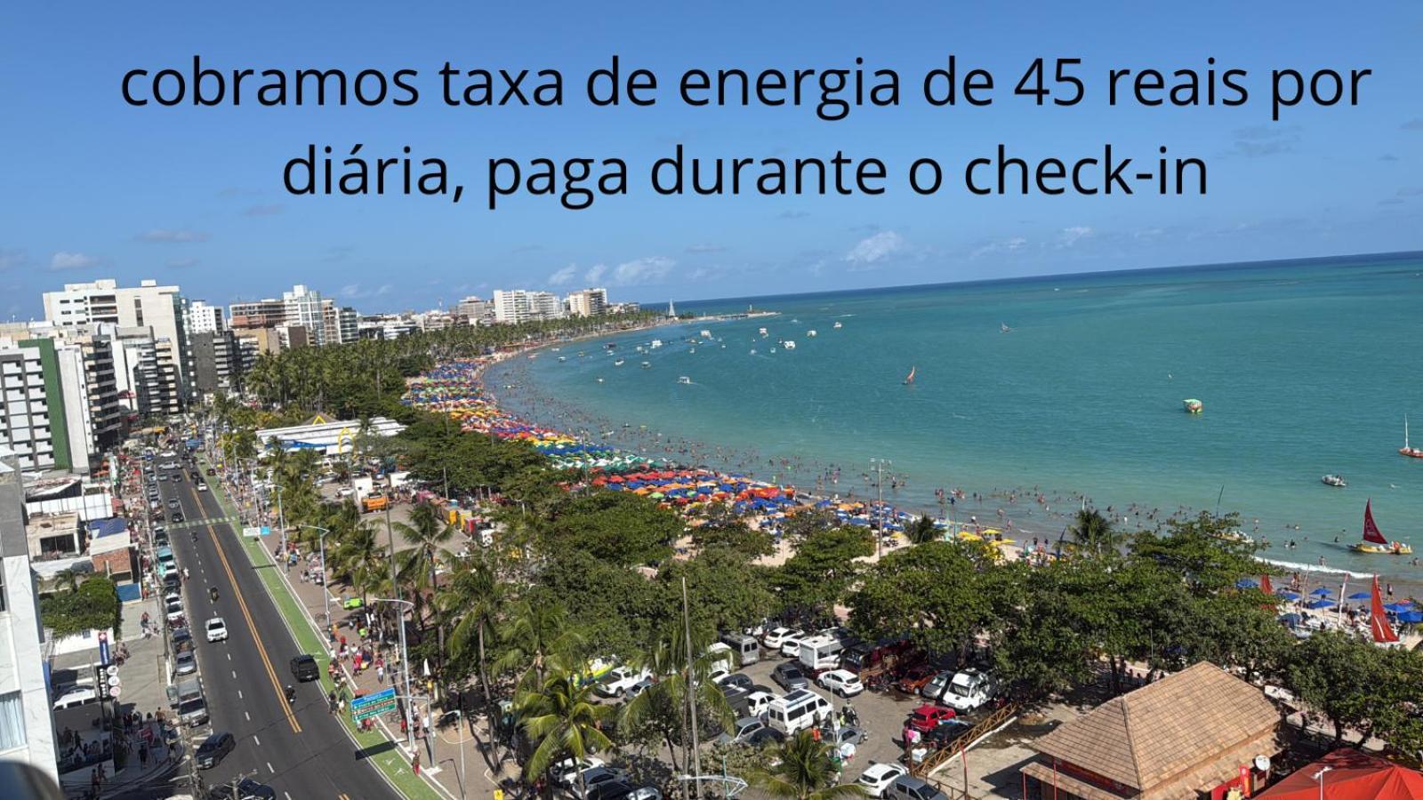 lindo apartamento de frente para o mar Maceio  Bagian luar foto