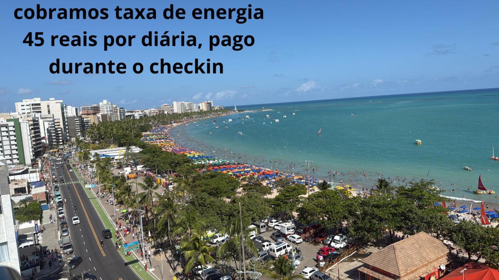 lindo apartamento de frente para o mar Maceio  Bagian luar foto